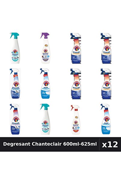 Chanteclair Set 12 Degresant 600ml-625ml - Anti-Miros, Lavanda, Marsilia, Ant...