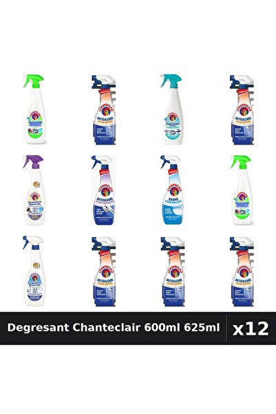 Chanteclair Set 12 Degresant Universal 600ml-625ml - Lămâie, Bicarbonat, Mosc...