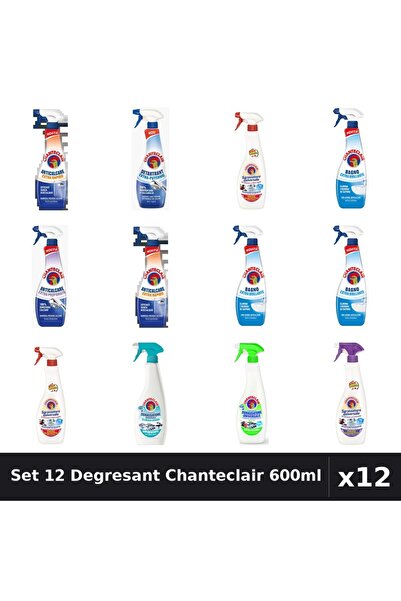 Chanteclair Set 12 Degresant Universal 600ml - Anti-Miros, Extra Parfumat, Ex...