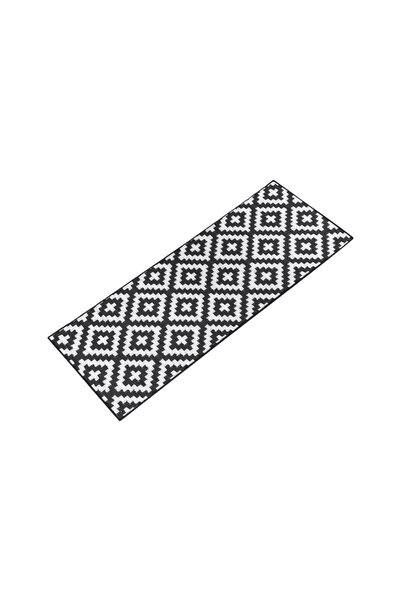 OEM Rogojină de Plajă Tip Rolă din Plastic, Negru-Alb Aztec, 180 x 72 cm