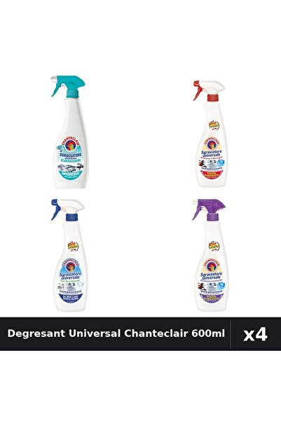 Chanteclair Pachet 4 Degresant Universal 600ml - Anti-Miros, Marsilia, Bicarb...