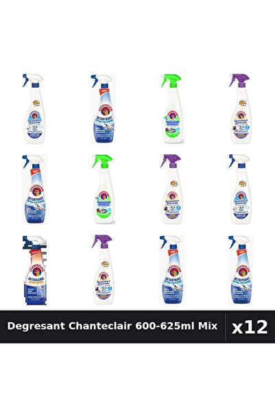 Chanteclair Set 12 Degresant Universal 600-625ml - Bicarbonat, Lămâie, Lavand...
