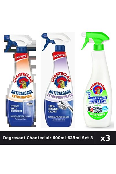 Chanteclair Set 3 Degresant Universal 600ml-625ml - Extra Rapid, Parfumat, Lă...