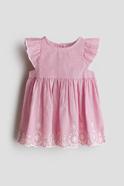 H&M Flutter-sleeved cotton dress