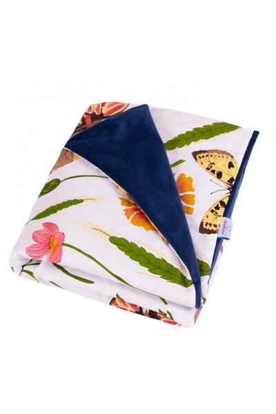 BabyMatex Paturica bebelusi cu doua fete 75x100 cm Velvet Butterfly 02