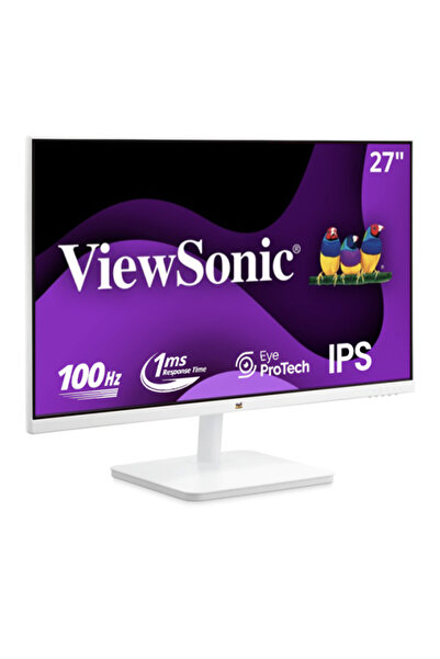 ViewSonic 27" VA2732-H-W-2 IPS 1MS 100HZ FULLHD HDMI VGA SUPERCLEAR 3 KENAR ÇERÇEVESIZ BEYAZ MONITOR