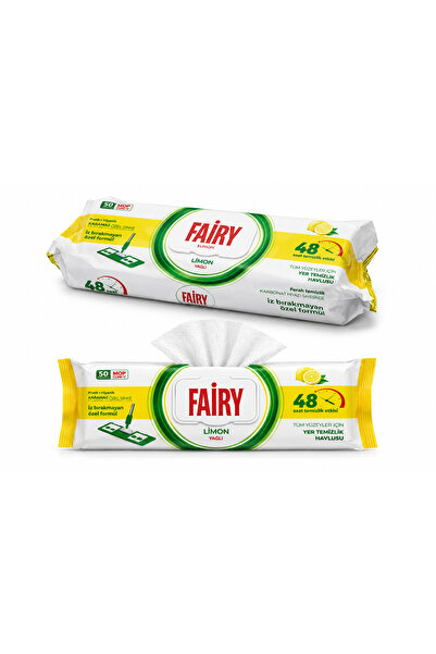 TR Fairy - Lemon Scented Floor Cleaning Wet Wipes (50 Wipes)