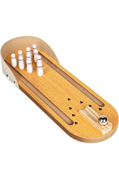 Arabest Mini Bowling Game Set,Wooden Desk Game,Stress Reliever,Educational To...