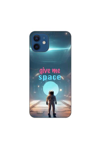 OEM Case compatible with Apple iPhone 12 Silicone Gel Tpu Model Give Me Space