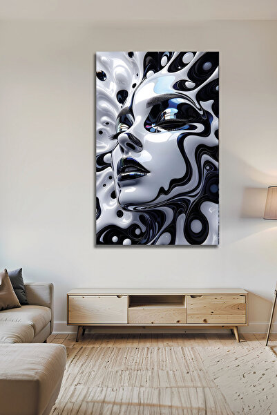 Parıltı Yayınları Pictură decorativă modernă pe sticlă cu efect 3D, față de f...