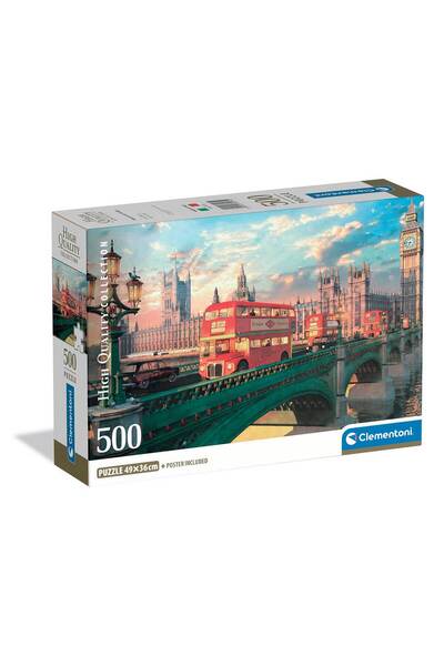 CLEMENTONI Παζλ High Quality Collection Η Γέφυρα του Westminister 500 τμχ - C...