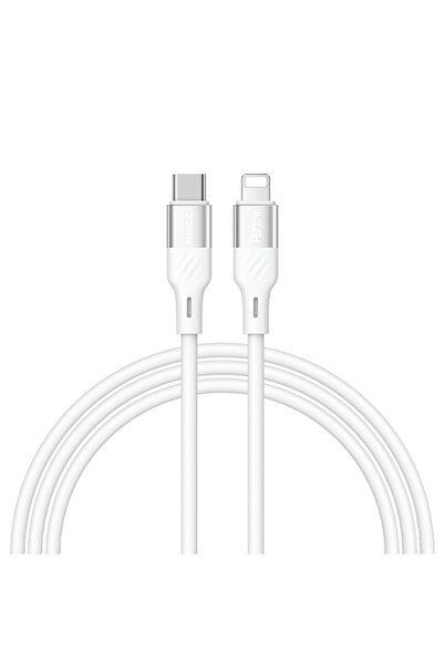 Recci RS22CL - PD30W Καλώδιο Δεδομένων Σιλικόνης USB-C σε Lightning για Εξαιρ...