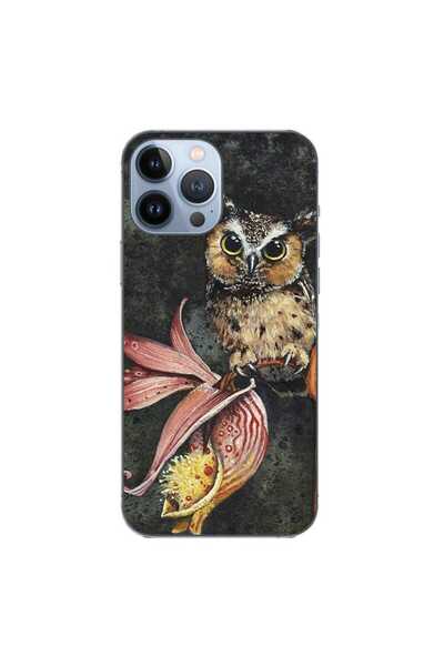OEM Husa compatibila cu Apple iPhone 13 Pro Max Silicon Gel Tpu Model Owl Pai...