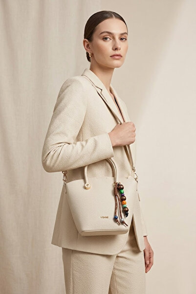 Ayakkabı Fuarı Elit Vsn3118C Women's Shoulder Bag Beige