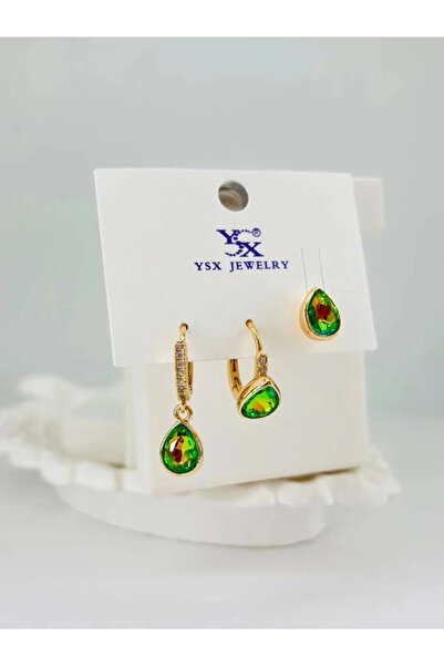 Marsilyan Nvdn- Ieg - Zircon Stone Triple Combination Earrings Iegrs-Nvdn1