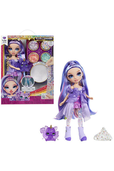 MGA Rainbow High Işıltılı Gökkuşağı Slime Moda Bebekler Violet Wıllow