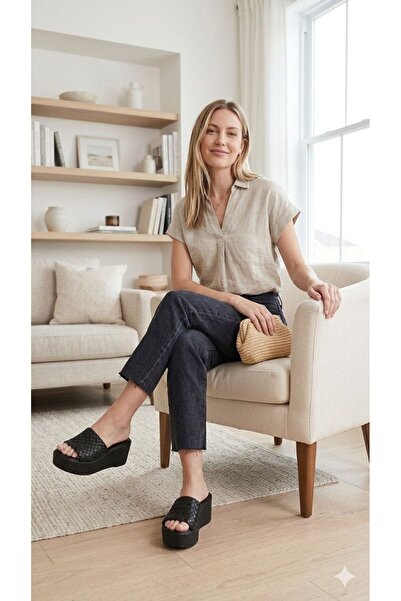 HKM shoes شباشب نسائية ذات كعب عالٍ من البولي مريحة وخفيفة الوزن من NEW SEASON