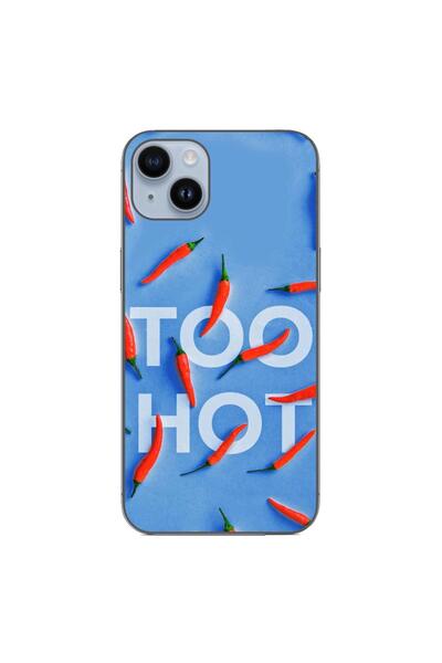 OEM Husa compatibila cu Apple iPhone 14 Plus Silicon Gel Tpu Model Mesaj Too Hot