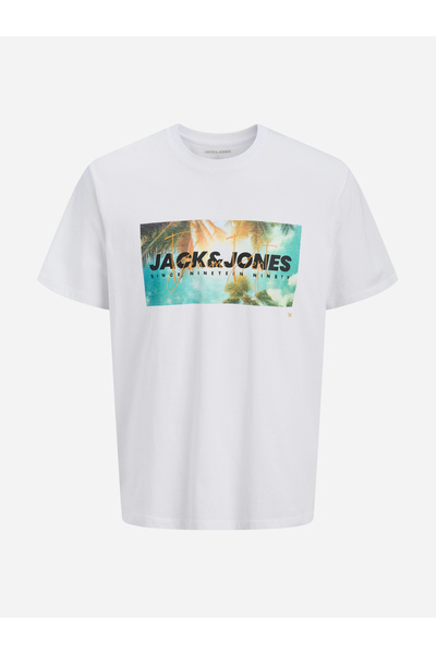 Jack & Jones Men Graphic Print Round Neck T-Shirt