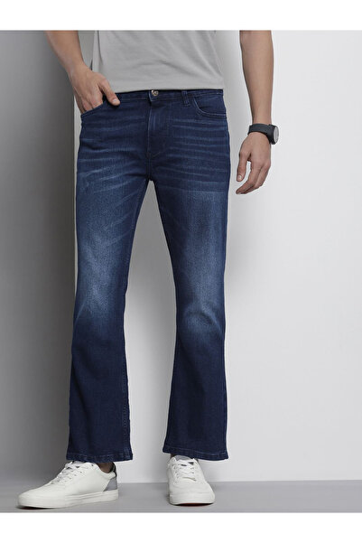 The Indian Garage Co By Styli Men Bootcut Fit Solid Jeans