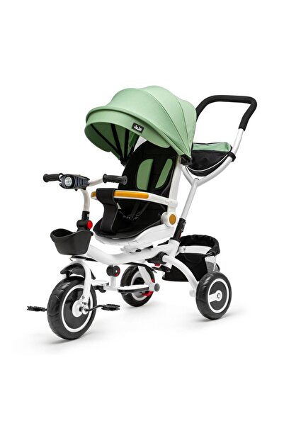 Juju Tricicletă Bliss Ride 3-în-1, reversibilă, cu spătar reglabil, lumini și...