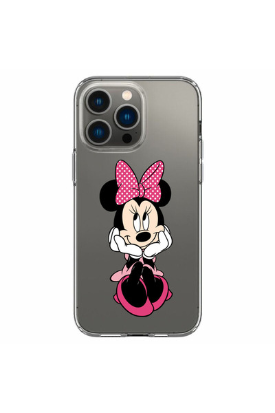 OEM Θήκη συμβατή με Apple iPhone 14 Pro Max, διαφανής σιλικόνης, με σχέδιο Μί...