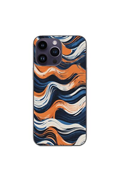 OEM Husa compatibila cu Apple iPhone 14 Pro Max Silicon Gel Tpu Model Abstrac...