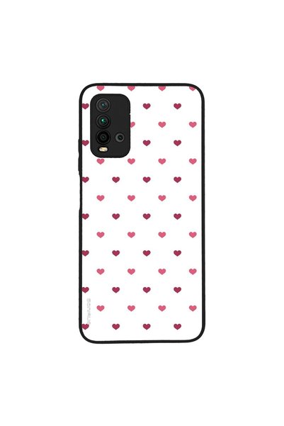 Sonique Θήκη Heart Series για Xiaomi Redmi 9T Λευκό 01