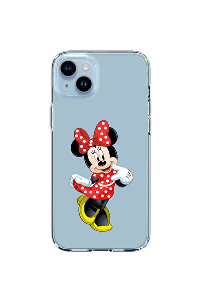 OEM Husa compatibila cu Apple iPhone 14 Silicon Transparenta Model Mickey Mou...