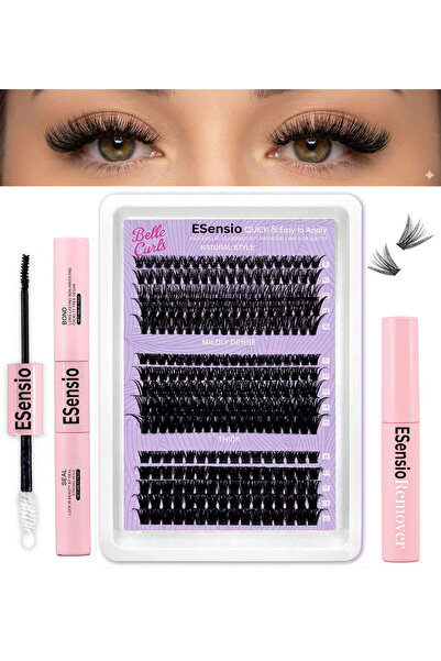 ESensio Set 290 gene Belle Curls 60D 80D 100D, 0.07 mm, adeziv, soluție de în...