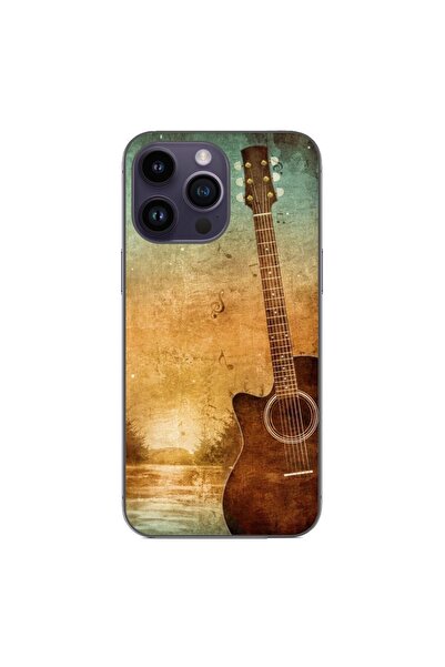 OEM Husa compatibila cu Apple iPhone 15 Pro Max Silicon Gel Tpu Model Chitara...