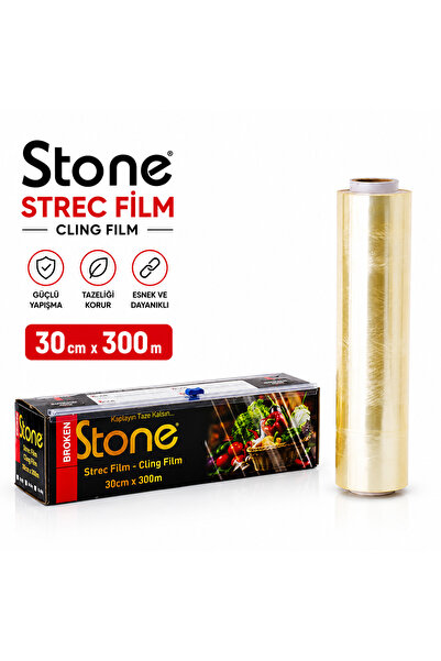 Stone Broken Pvc Stretch Film Roll – Strong and Flexible Food Stretch Film wi...