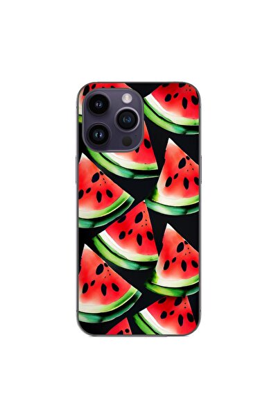 OEM Husa compatibila cu Apple iPhone 15 Pro Max Silicon Gel Tpu Model Waterme...