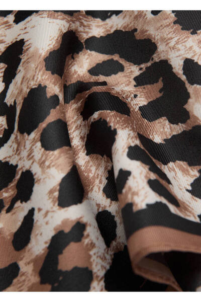 MANGO Woman Leopar desenli fular