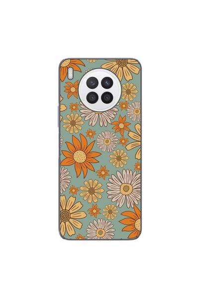 OEM Case compatible with Huawei Nova 8i Silicone Gel Tpu Pattern Vintage Meadow
