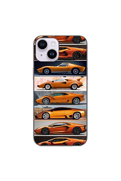 OEM Husa compatibila cu Apple iPhone 15 Silicon Gel Tpu Model Masini Lamborghini