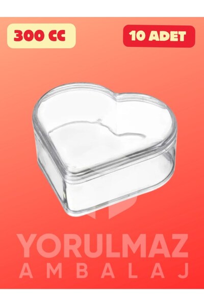 yorulmaz ambalaj ❤️ 300 CC Kalp Şeklinde Kristal Kase 12 Adet – Şık ve Zarif ...