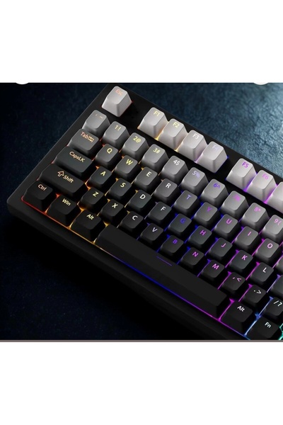 Leaven Gradient Mekanik Klavye OEM Profil RGB Tuş Takımı PBT