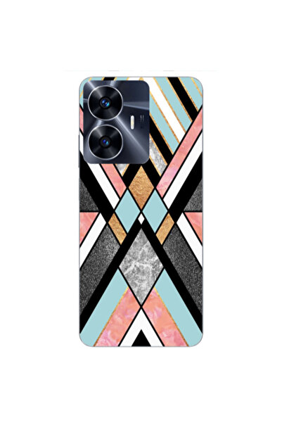 Other Realme Note 50 marble mix Transparent Silicone TPU Θήκη