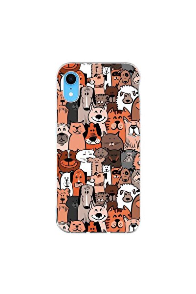 OEM Case compatible with Apple iPhone XR Silicone Gel Tpu Model Dogs and Cats...