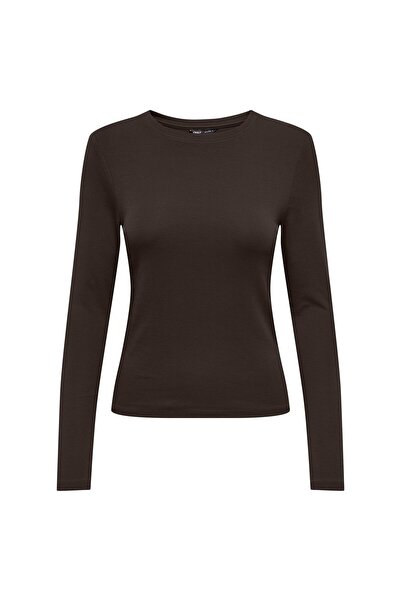 ONLY Damen Langarmshirt - ONLRILEY O-NECK TOP, Longsleeve, Rundhals, Cotton S...