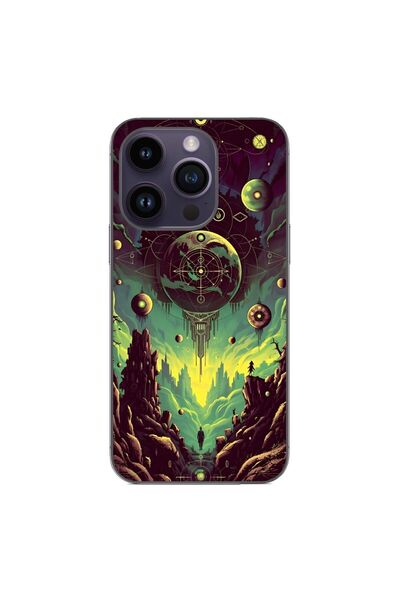 OEM Husa compatibila cu Apple iPhone 15 Pro Silicon Gel Tpu Model Mystical Pl...
