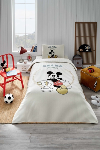 Özdilek Mickey Mouse Champ Single Disney Licensed Elasticated Sheet Children'...
