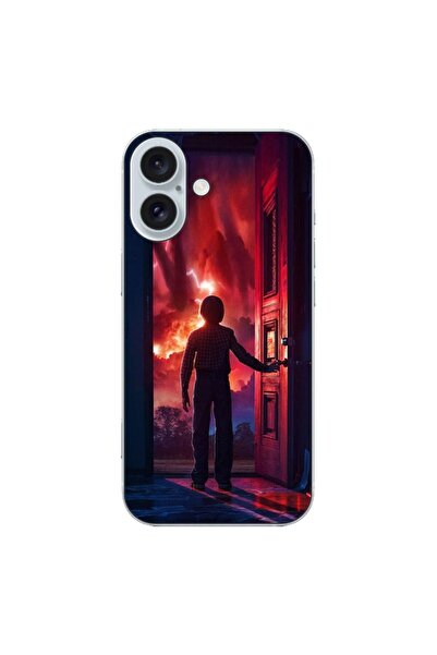 OEM Husa compatibila cu Apple iPhone 16 Silicon Gel Tpu Model Stranger Things...