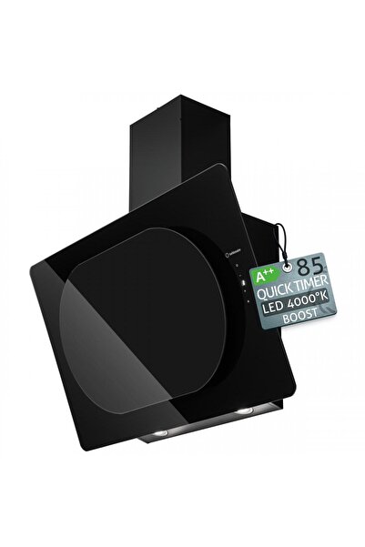 Turbionaire Hotă de perete Lisa 85 Wall Black, 85 cm, motor fără perii 800 m³...