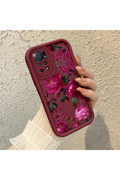 ARTISHELL Redmi Note 11 Pro 4G/5G Uyumlu Şık çiçek desenli, dayanıklı silikon...