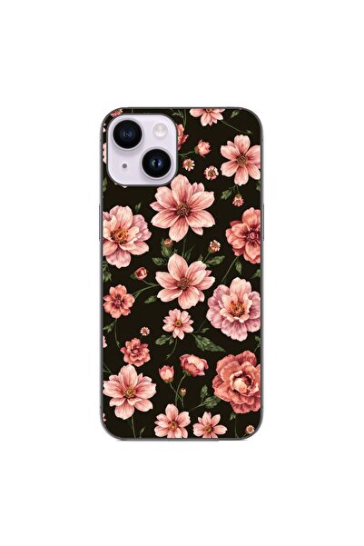 OEM Case compatible with Apple iPhone 15 Silicone Gel Tpu Pattern Pink Spring...