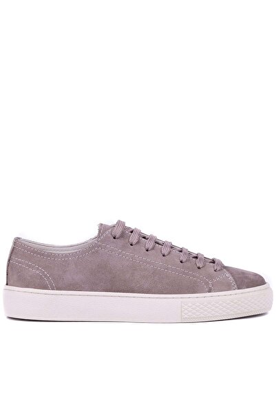 Shoetyle - Genuine Nubuck Leather Gray Color Men's Sneaker - 666-0386
