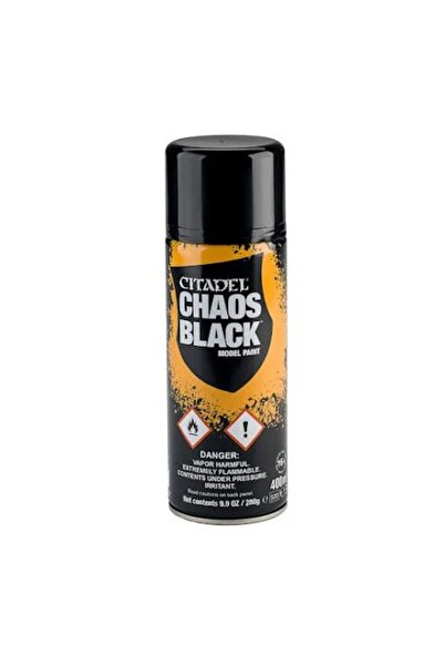 Games Workshop Citadel - Μαύρο Σπρέι Χάος (R/O Ευρώπη) (400ml) (62-02)