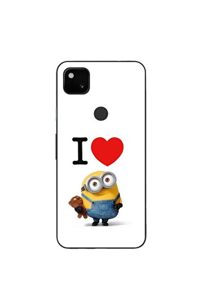 OEM Husa compatibila cu Google Pixel 4A Silicon Gel Tpu Model I Love Minions